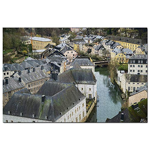 Puzzle mit 1000 Teilen, Altstadt von Luxemburg, Spiel, Kunstwerk, Reise-Souvenir, 52 x 38 cm von AFHMZ