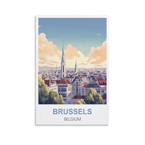 Puzzles für Erwachsene, Brüssel, Belgien, Poster, Lernspiel, Puzzle, geeignet zur Dekompression und Wanddekoration, 100 x 70 cm Puzzles für Erwachsene, Brüssel, Belgien, Poster, Lernspiel, Puzzle, geeignet zur Dekompression und Wanddekoration, 100 x 70 cm von AFHMZ