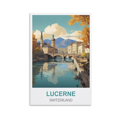 Puzzles für Erwachsene, Luzern, Schweiz, Poster, Lernspiel, Puzzle, geeignet zur Dekompression und Wanddekoration, 100 x 70 cm Puzzles für Erwachsene, Luzern, Schweiz, Poster, Lernspiel, Puzzle, geeignet zur Dekompression und Wanddekoration, 100 x 70 cm von AFHMZ