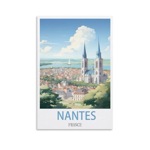 Puzzles für Erwachsene, Nantes, Frankreich-Poster, Lernspiel, Puzzle, geeignet zur Dekompression und Wanddekoration, 100 x 70 cm Puzzles für Erwachsene, Nantes, Frankreich-Poster, Lernspiel, Puzzle, geeignet zur Dekompression und Wanddekoration, 100 x 70 cm von AFHMZ