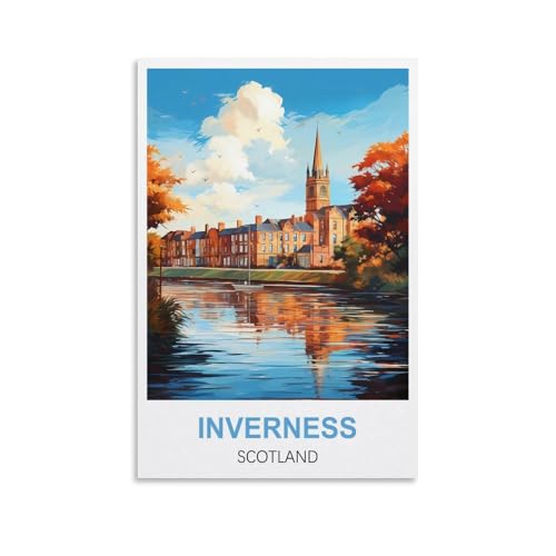 Puzzles für Erwachsene, Poster mit Inverness-Schottland-Motiven, Lernspiel, Puzzle, geeignet zur Dekompression und als Wanddekoration, 100 x 70 cm Puzzles für Erwachsene, Poster mit Inverness-Schottland-Motiven, Lernspiel, Puzzle, geeignet zur Dekompression und als Wanddekoration, 100 x 70 cm von AFHMZ