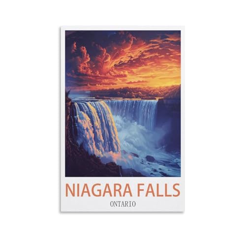 Puzzles für Erwachsene, Poster mit Niagarafällen in Ontario, Lernspiel-Puzzle, geeignet zur Dekompression und als Wanddekoration, 100 x 70 cm Puzzles für Erwachsene, Poster mit Niagarafällen in Ontario, Lernspiel-Puzzle, geeignet zur Dekompression und als Wanddekoration, 100 x 70 cm von AFHMZ
