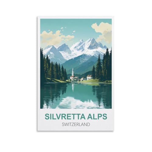 Puzzles für Erwachsene, Silvretta-Alpen, Schweiz, Lernspiel, Puzzle, geeignet zur Dekompression und als Wanddekoration, 100 x 70 cm Puzzles für Erwachsene, Silvretta-Alpen, Schweiz, Lernspiel, Puzzle, geeignet zur Dekompression und als Wanddekoration, 100 x 70 cm von AFHMZ