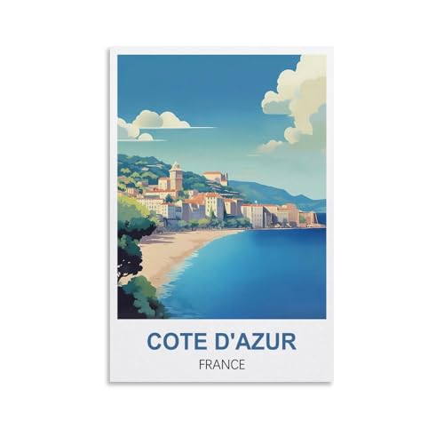 Puzzles für Erwachsene, Vintage-Poster der Côte d'Azur, Frankreich, Lernspiel, Puzzle, geeignet zur Dekompression und als Wanddekoration, 100 x 70 cm Puzzles für Erwachsene, Vintage-Poster der Côte d'Azur, Frankreich, Lernspiel, Puzzle, geeignet zur Dekompression und als Wanddekoration, 100 x 70 cm von AFHMZ