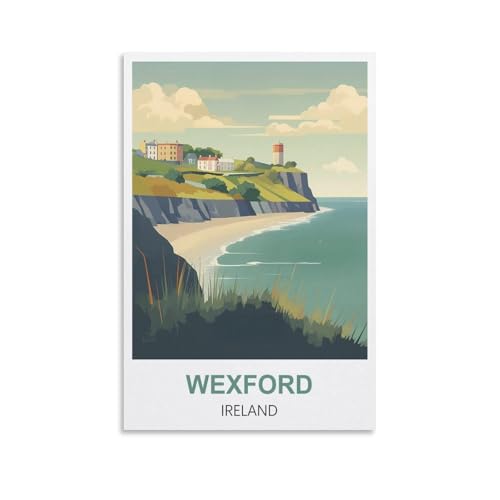 Puzzles für Erwachsene, Wexford, Irland-Poster, Lernspiel, Puzzle, geeignet zur Dekompression und Wanddekoration, 100 x 70 cm Puzzles für Erwachsene, Wexford, Irland-Poster, Lernspiel, Puzzle, geeignet zur Dekompression und Wanddekoration, 100 x 70 cm von AFHMZ