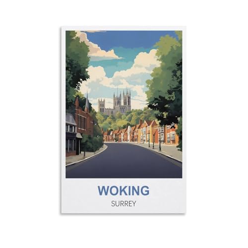 Puzzles für Erwachsene, Woking Surrey Poster, Lernspiel-Puzzle, geeignet zur Dekompression und Wanddekoration, 100 x 70 cm Puzzles für Erwachsene, Woking Surrey Poster, Lernspiel-Puzzle, geeignet zur Dekompression und Wanddekoration, 100 x 70 cm von AFHMZ