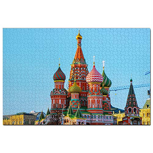 Russland Basilius-Kathedrale Moskau Puzzle 1000 Teile Spiel Kunstwerk Reise Souvenir 70x50CM von AFHMZ