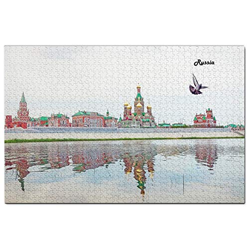 Russland Puzzle 2000 Teile Russland Joschkar-Ola Puzzlespiel Kunstwerk Reisesouvenir 70x100CM von AFHMZ