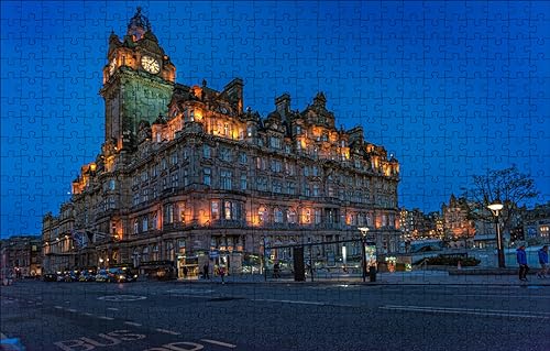 Sammelpuzzle für Kinder und Erwachsene, 2000 Teile, Gebäude, Schottland, Edinburgh, Balmoral Hotel, 70 x 100 cm von AFHMZ