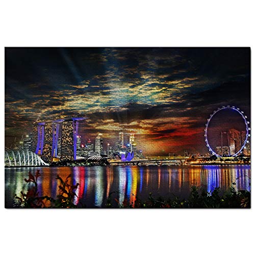 Singapur-Puzzle, 2000 Teile, Singapore Gardens by The Bay, Singapur-Puzzlespiel, Kunstwerk, Reise-Souvenir, 70 x 100 cm von AFHMZ