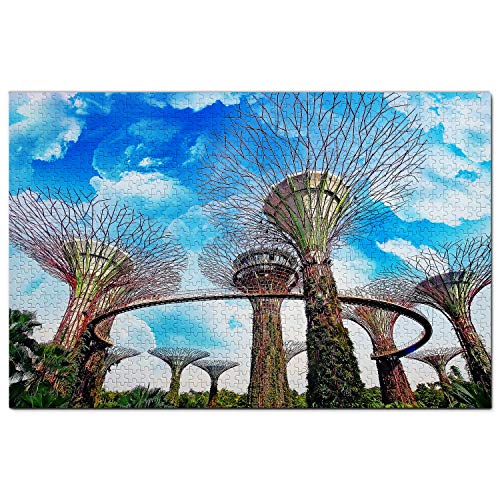 Singapur Puzzle 1000 Teile Singapur Puzzle Spiel Kunstwerk Reise Souvenir 100x70CM von AFHMZ