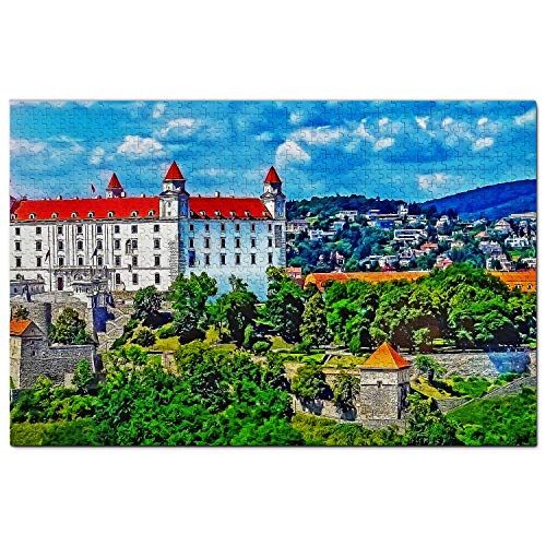 Slowakei Puzzle 1000 Teile Bratislava Burg Slowakei Puzzle Spiel Kunstwerk Reise Souvenir 70x50CM von AFHMZ