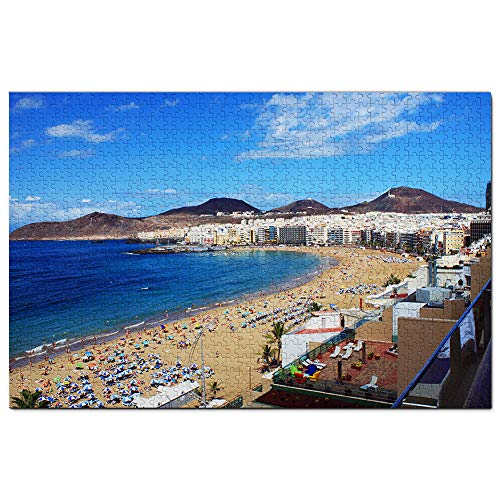 Spanien, Strand von Las Canteras, Las Palmas, Puzzle für Erwachsene, 2000 Teile, Reisegeschenk, Souvenir, 70 x 100 cm von AFHMZ