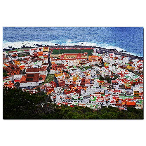 Spanien Garachico Teneriffa Puzzle für Erwachsene 1000 Teile Reisegeschenk Souvenir 52x38CM von AFHMZ