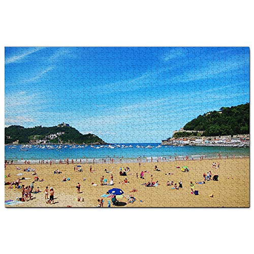 Spanien La Concha Strand San Sebastian Puzzle 1000 Teile Spiel Kunstwerk Reise Souvenir 100x70CM von AFHMZ