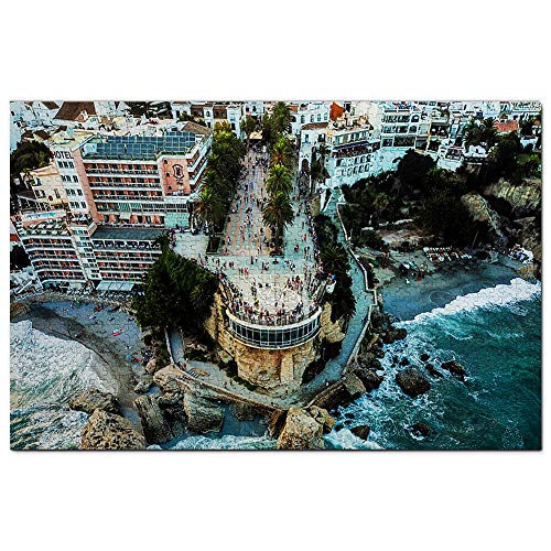 Spanien Nerja Puzzle 1000 Teile Spiel Kunstwerk Reise Souvenir 70x50CM von AFHMZ