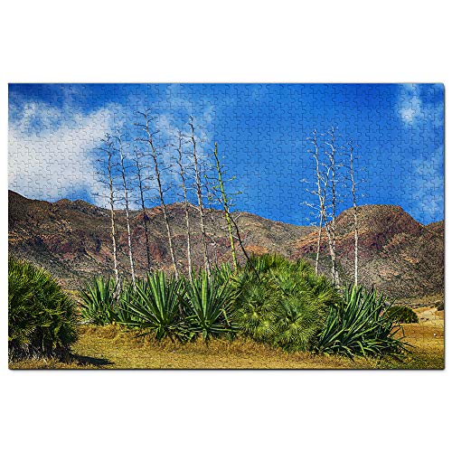 Spanien Nihal Naturpark Almeria Puzzle für Erwachsene 1000 Teile Reisegeschenk Souvenir 70x50CM von AFHMZ