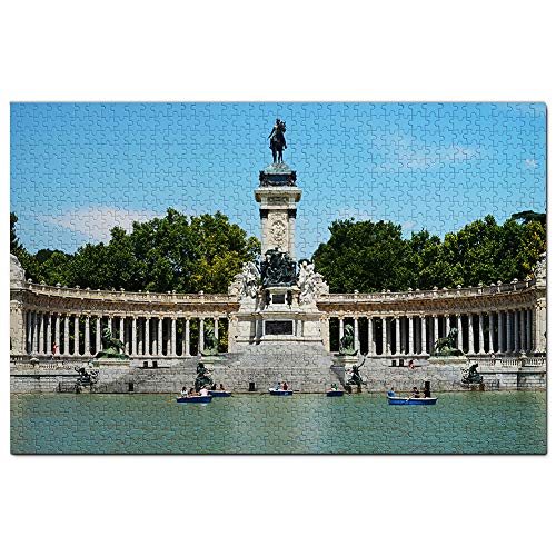 Spanien Park Retiro Madrid Puzzle 1000 Teile Spiel Kunstwerk Reise Souvenir 70x50CM von AFHMZ