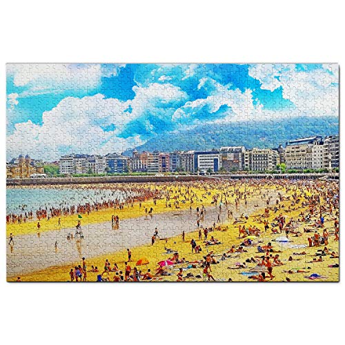 Spanien-Puzzle, 300 Teile, Spanien, Altstadt von San Sebastian, Puzzlespiel, Kunstwerk, Reisesouvenir, 38 x 26 cm Spanien-Puzzle, 300 Teile, Spanien, Altstadt von San Sebastian, Puzzlespiel, Kunstwerk, Reisesouvenir, 38 x 26 cm von AFHMZ
