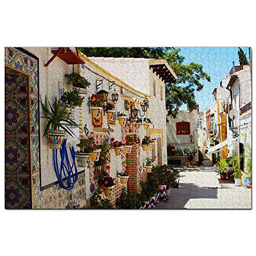 Spanien Santa Cruz Sevilla Puzzle 1000 Teile Spiel Kunstwerk Reise Souvenir 38x26CM von AFHMZ