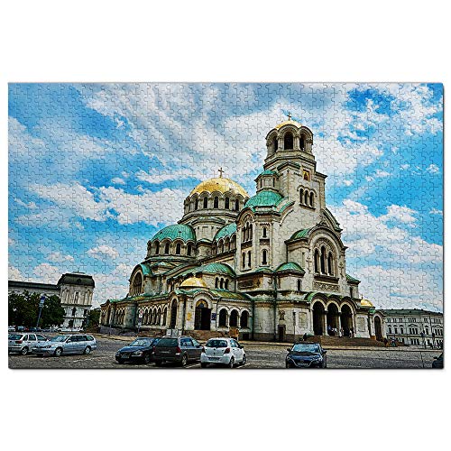 St. Alexander-Newski-Kathedrale, Sofia, Bulgarien, Puzzle für Erwachsene, 1000 Teile, Reisegeschenk, Souvenir, 70 x 50 cm von AFHMZ