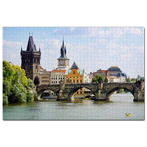 Tschechische Karlsbrücke Prag Puzzle 1000 Teile Spiel Kunstwerk Reise Souvenir 38x26CM von AFHMZ