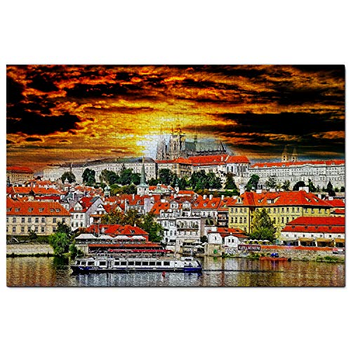 Tschechisches Puzzle, 500 Teile, Tschechische Prager Burg, Prager Puzzlespiel, Kunstwerk, Reisesouvenir, 52 x 38 cm Tschechisches Puzzle, 500 Teile, Tschechische Prager Burg, Prager Puzzlespiel, Kunstwerk, Reisesouvenir, 52 x 38 cm von AFHMZ