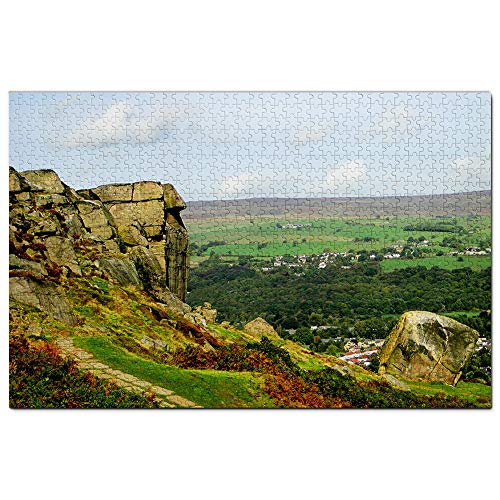 UK England Ilkley Rock Puzzle 1000 Teile Spiel Kunstwerk Reise Souvenir 52x38CM von AFHMZ