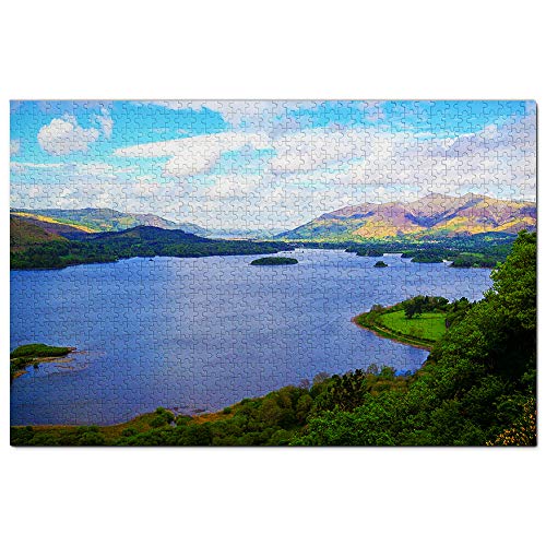 UK England Keswick Derwentwater Puzzle für Erwachsene 1000 Teile Reisegeschenk Souvenir 70x50CM von AFHMZ