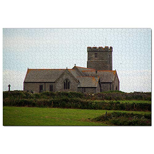 UK England Tintagel Kirche Puzzle für Erwachsene 2000 Teile Reisegeschenk Souvenir 70x100CM von AFHMZ