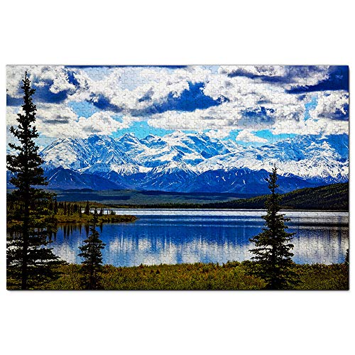 USA Amerika Denali Nationalpark Alaska Puzzle 1000 Teile Spiel Kunstwerk Reise Souvenir 52x38CM von AFHMZ