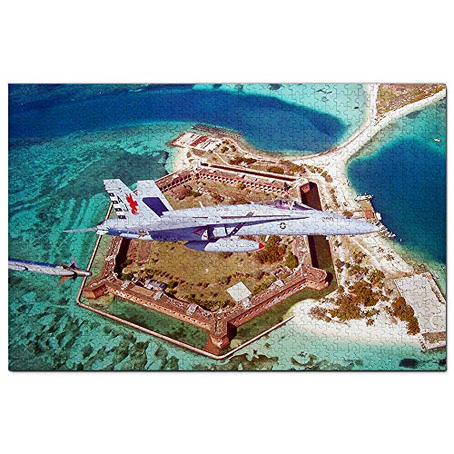 USA Amerika Fort Jefferson Key West Florida Puzzle 1000 Teile Spiel Kunstwerk Reise Souvenir 52x38CM von AFHMZ