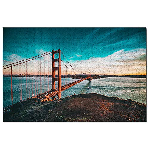 USA Amerika Golden Gate Bridge San Francisco Puzzle für Erwachsene 1000 Teile Reisegeschenk Souvenir 70x50CM von AFHMZ