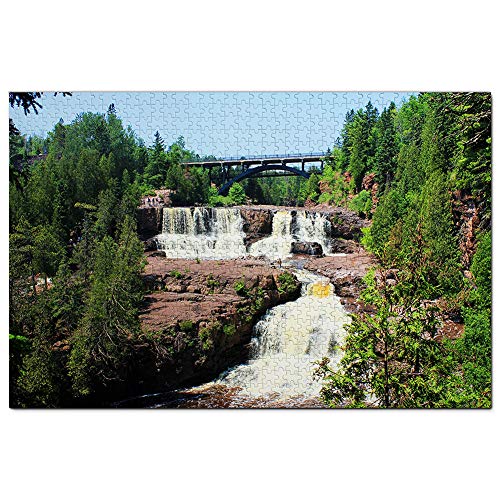 USA Amerika Gooseberry Falls Minnesota Puzzle für Erwachsene 1000 Teile Reisegeschenk Souvenir 52x38CM von AFHMZ