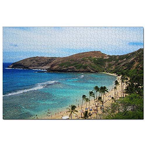 USA Amerika Honolulu Hanauma Bay Hawaii Puzzle 1000 Teile Spiel Kunstwerk Reise Souvenir 52x38CM von AFHMZ