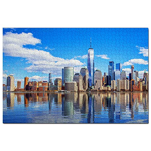 USA Amerika New York Manhattan Puzzle für Erwachsene 1000 Teile Reisegeschenk Souvenir 70x50CM von AFHMZ