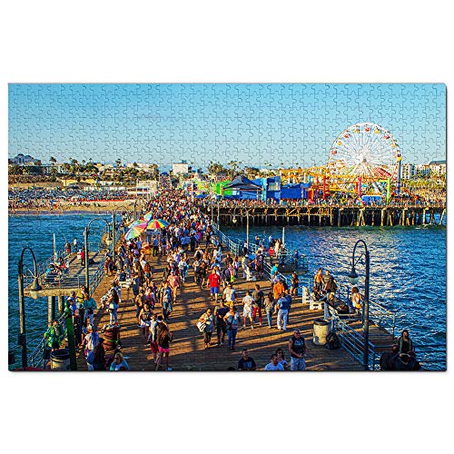 USA Amerika Santa Monica Pier Puzzle 1000 Teile Spiel Kunstwerk Reise Souvenir 38x26CM von AFHMZ