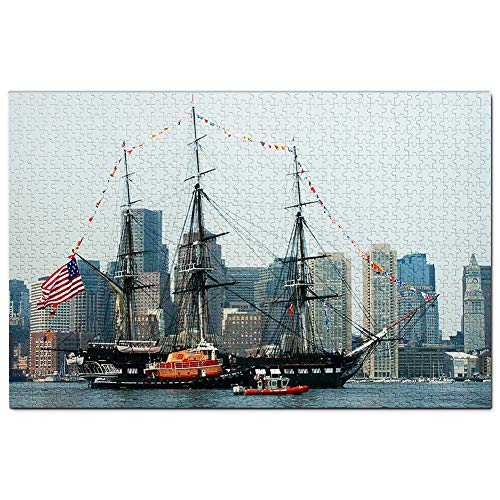 USA Amerika Schiff Boston Massachusetts Puzzle 1000 Teile Spiel Kunstwerk Reise Souvenir 70x50CM von AFHMZ