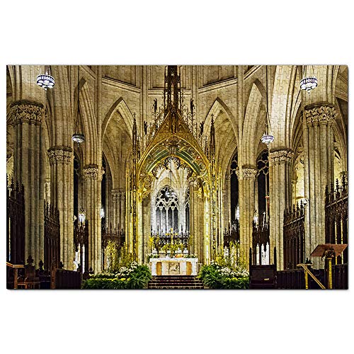 USA Amerika St. Patrick's Cathedral New York Jigsaw Puzzle 1000 Stück Spiel Kunstwerk Reise Souvenir 70x50CM von AFHMZ