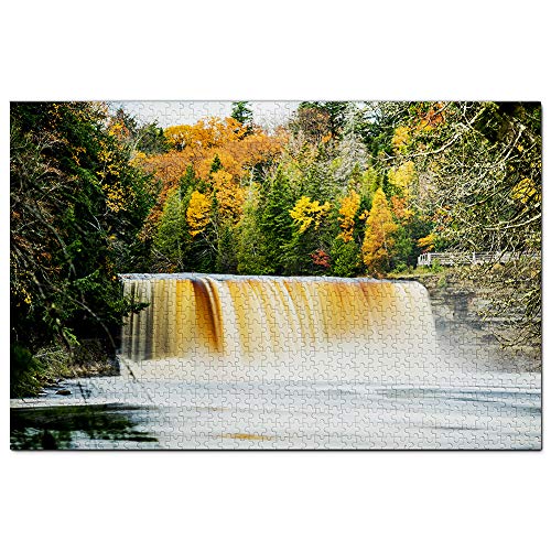 USA Amerika Tahquomenon Falls Michigan Puzzle 1000 Teile Spiel Kunstwerk Reise Souvenir 52x38CM von AFHMZ