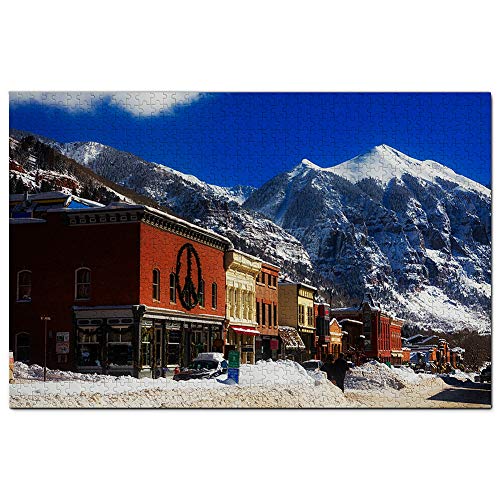 USA Amerika Telluride Colorado Stadt Puzzle 1000 Teile Spiel Kunstwerk Reise Souvenir 100x70CM von AFHMZ