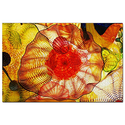 USA Amerika USA Amerika Tacoma Chihuly Bridge of Glass Puzzle für Erwachsene 1000 Teile Reisegeschenk Souvenir 38x26CM von AFHMZ