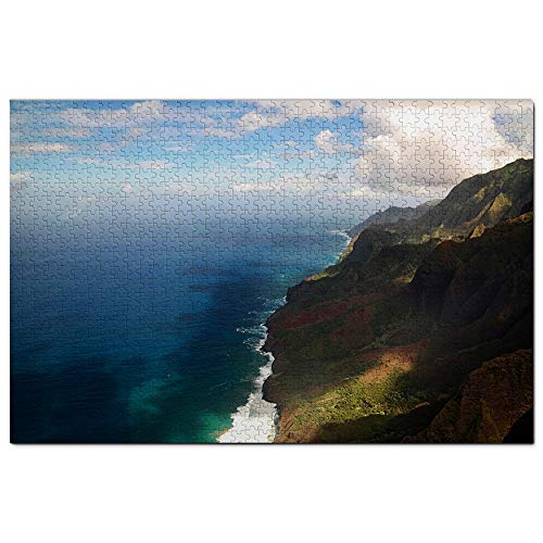 USA Amerika Wainiha Kauai NA Pali Küste Hawaii Puzzle 1000 Teile Spiel Kunstwerk Reise Souvenir 52x38CM von AFHMZ