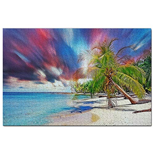 USA Puzzle 1000 Teile USA Amerika Ka'anapali Beach Lahaina Puzzle Spiel Kunstwerk Reise Souvenir 38x26CM von AFHMZ