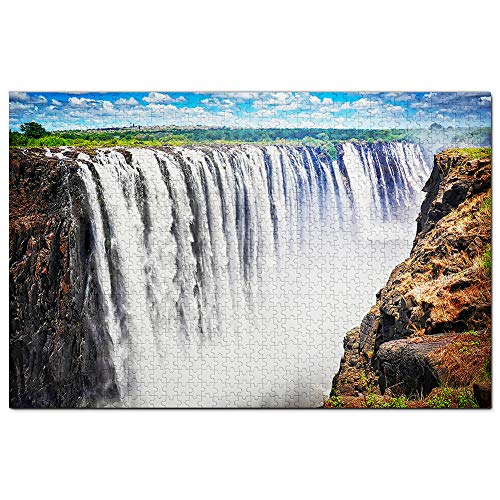 Victoria Falls Livingstone Sambia Puzzle für Erwachsene, 2000 Teile, Reisegeschenk, Souvenir, 70 x 100 cm von AFHMZ