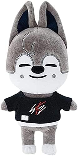 AFSC Kpop Stray Kids Plüschpuppe Skzoo Cartoon Plüsch Neue Kleidung SKZ Zeichnung für Fans 20 cm (Wolf Chan) von AFSC