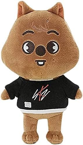 SKZOO Plüschtier Stray Kids Puppe Plüschtier Cartoon Niedlich Wolf Chan Leebit DWAEKKI Jiniret Han Quokka BbokAri PuppyM Foxl.NY Puppe 21 cm (Han Quokka) von AFSC