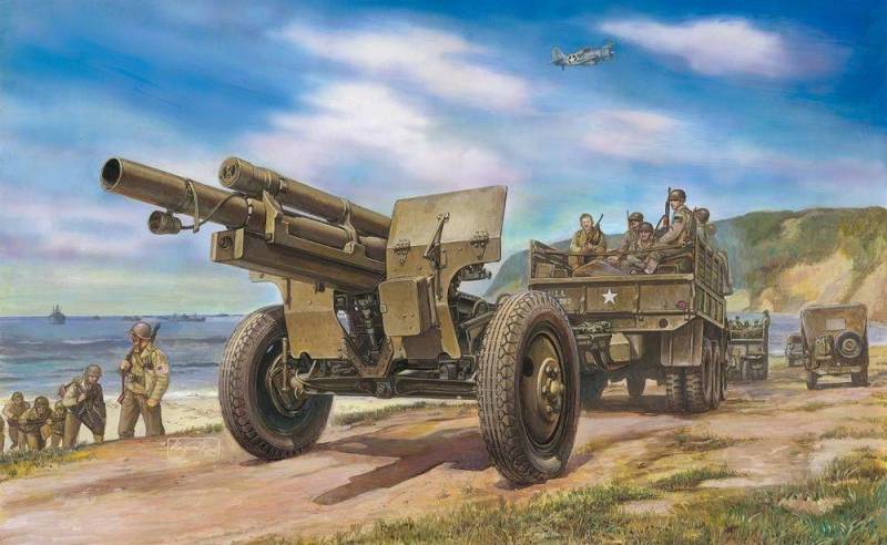 105mm HOWITZER M2A1 Carriage M2 von AFV-Club