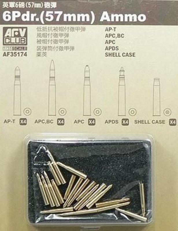 20 Pdr ammo (57mm) 20 assorted pcs. von AFV-Club