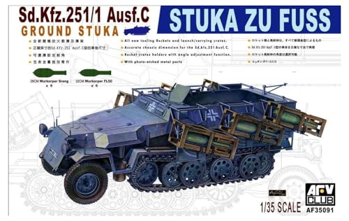 AFV-Club 35091 SDKFZ 251/1 Ausf C Stuka zu Fuss, Fahrzeuge von AFV Club